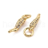 Rack Plating Brass Micro Clear Pave Cubic Zirconia Charms KK-C008-13G-3