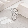 Flower Design Ladies Ring for Daily Wear EU5480-4-1