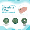 Olycraft 2 Strands Natural Moss Agate Beads Strands G-OC0005-64-2