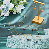 6 Pair 6 Style Natural Mixed Gemstone Nuggets Dangle Hoop Earrings EJEW-AB00050-5
