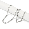 Non-Tarnish 201 Stainless Steel Figaro Chain Necklaces NJEW-I127-06B-P-2