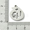 201 Stainless Steel Pendants STAS-B055-01P-G-3