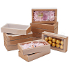Cardboard Drawer Gift Storage Boxes with Clear Cover CON-WH0092-72C-03-1