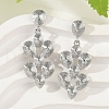 Brass Teardrop Dangle Stud Earrings EJEW-M066-03P-3