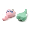 Opaque Resin Pendants RESI-A028-01-2