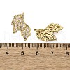 Brass Micro Pave Clear Cubic Zirconia Stud Earrings EJEW-F373-05G-5