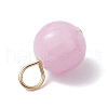 10Pcs 10 Colors Dyed Natural Selenite Round Charms PALLOY-JF03124-5
