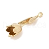 Three-Dimensional Flower Brass Pendants KK-V006-02G-04-3