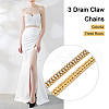 Fashewelry Zinc Alloy Rhinestone Strass Chains FIND-FW0001-31G-4