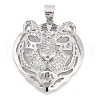 Brass Micro Pave Cubic Zirconia Pendants KK-M307-10P-1