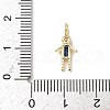 Brass Micro Pave Cubic Zirconia Pendants ZIRC-I356-17G-A03-3