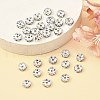 Brass Rhinestone Spacer Beads RB-A014-L8mm-28S-4