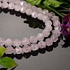Faceted Natural Rose Quartz Gemstone Bead Strands G-J331-02-8mm-4