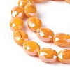 Electroplate Glass Beads Strands EGLA-J107A-M-3