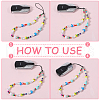 Gorgecraft 2Pcs 2 Styles Glass & Resin Moblie Straps AJEW-GF0010-06-6