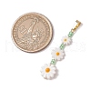 Natural Freshwater Shell Enamel Pendants PALLOY-JF03481-01-2
