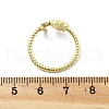 Brass Micro Pave Clear Cubic Zirconia Open Cuff Rings for Women RJEW-S402-03G-3