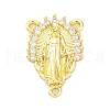 Brass Clear Cubic Zirconia Virgin Mary Chandelier Component Links KK-D325-07G-04-1