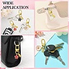 Alloy Enamel Flower Pendant Decorations HJEW-YW00003-9
