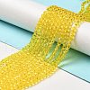 Transparent Glass Beads Strands EGLA-A035-T4mm-D03-2