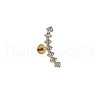 G23 Titanium with Clear Cubic Zirconia Threadless Labrets WG006A0-16-1