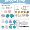 ARRICRAFT DIY Sea Aniaml Synthetic Turquoise  Alloy Earrings/Bracelets Making Kits DIY-AR0004-12-2