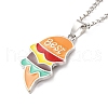 Best Friends Alloy Pendant Necklaces NJEW-K124-02A-P-6