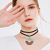 Resin & Wood Pendants RESI-CJ0002-01-7
