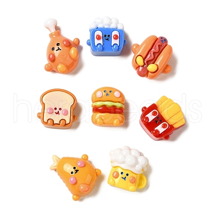 Opaque Resin Imitation Food Decoden Cabochons RESI-H164-07-1