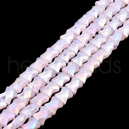 AB Color Plate Glass Beads Strands EGLA-P051-06A-C01-1