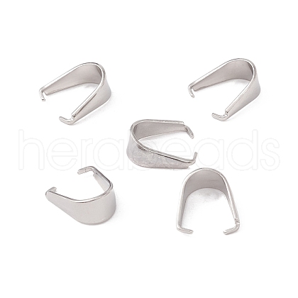 Non-Tarnish 304 Stainless Steel Snap on Bails STAS-P307-13P-1