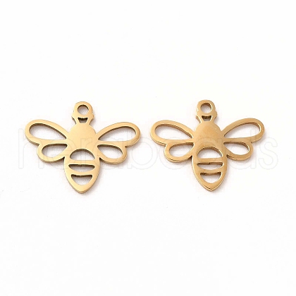 201 Stainless Steel Charms STAS-E188-03G-1