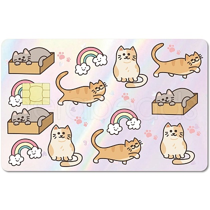 PVC Plastic Waterproof Card Stickers DIY-WH0432-025-1