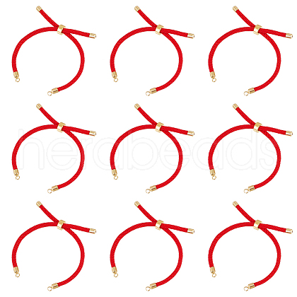 Unicraftale 10Pcs Twisted Nylon Cord Slider Bracelet Making MAK-UN0001-54B-1