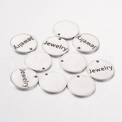 Non-Tarnish Stainless Steel Pendants STAS-O078-C15-1