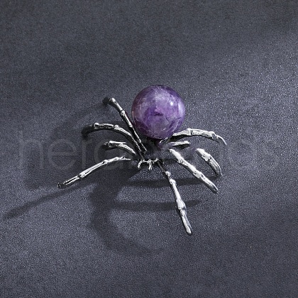 Natural Amethyst Halloween Home Party Decorations PW-WG79695-01-1