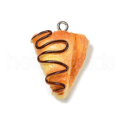Opaque Resin Pendants RESI-Q020-05D-1