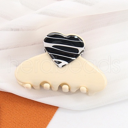 Heart Acetate Claw Hair Clips PW-WG72AF5-06-1