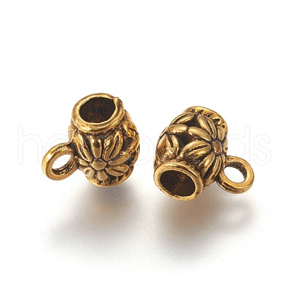 Tibetan Style Alloy Tube Bails X-GAB647Y-1