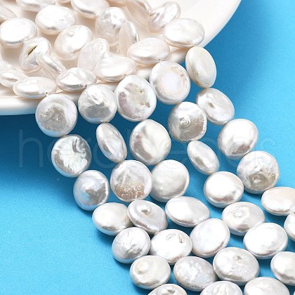 Natural Baroque Keshi Pearl Beads Strands PEAR-B004-16D-02A-1