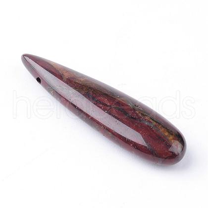 Natural Red Rainbow Jasper Pendants G-R392-03-1