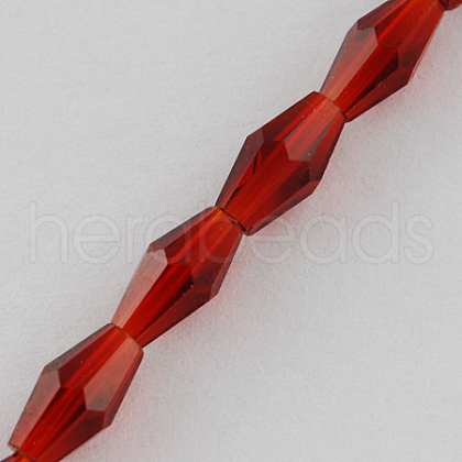 Glass Beads Strands X-GLAA-R026-8x4mm-08-1