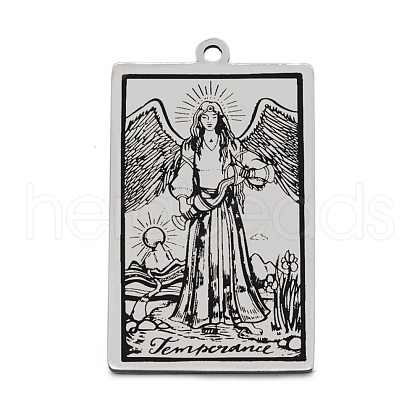Non-Tarnish 201 Stainless Steel Pendants STAS-S105-LA211-19-1