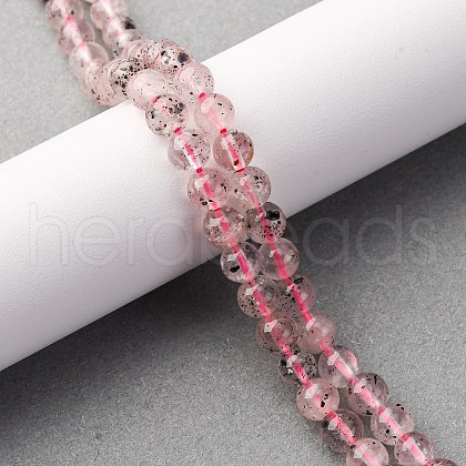 Natural Quartz Beads Strands G-K393-A01-6mm-1