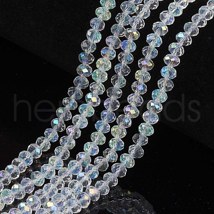 Electroplate Glass Beads Strands X1-EGLA-A034-T4mm-L19-1