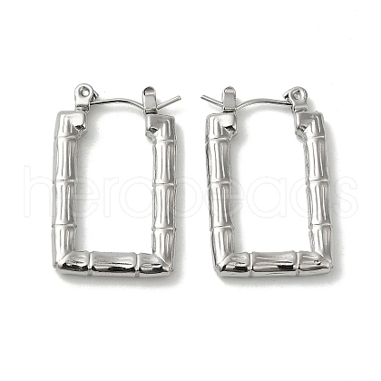Non-Tarnish 304 Stainless Steel Hoop Earrings for Women EJEW-Z026-26P-1