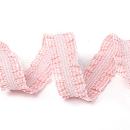 Lattice Double Ruffle Elastic Nylon Ribbon NWIR-O010-03I-1