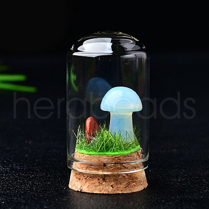 Synthetic Opalite Mushroom Display Decorations PW-WG2FC55-02-1