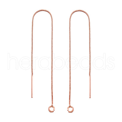 Craftdady Eco-Friendly Brass Stud Earring Findings KK-CD0001-09RG-FF-1
