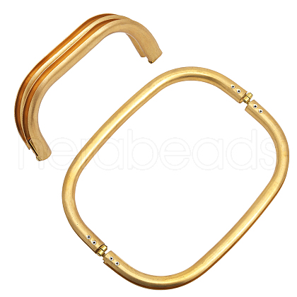CHGCRAFT 2Pcs 2 Style Brass Tube Bag Frames FIND-CA0007-08-1